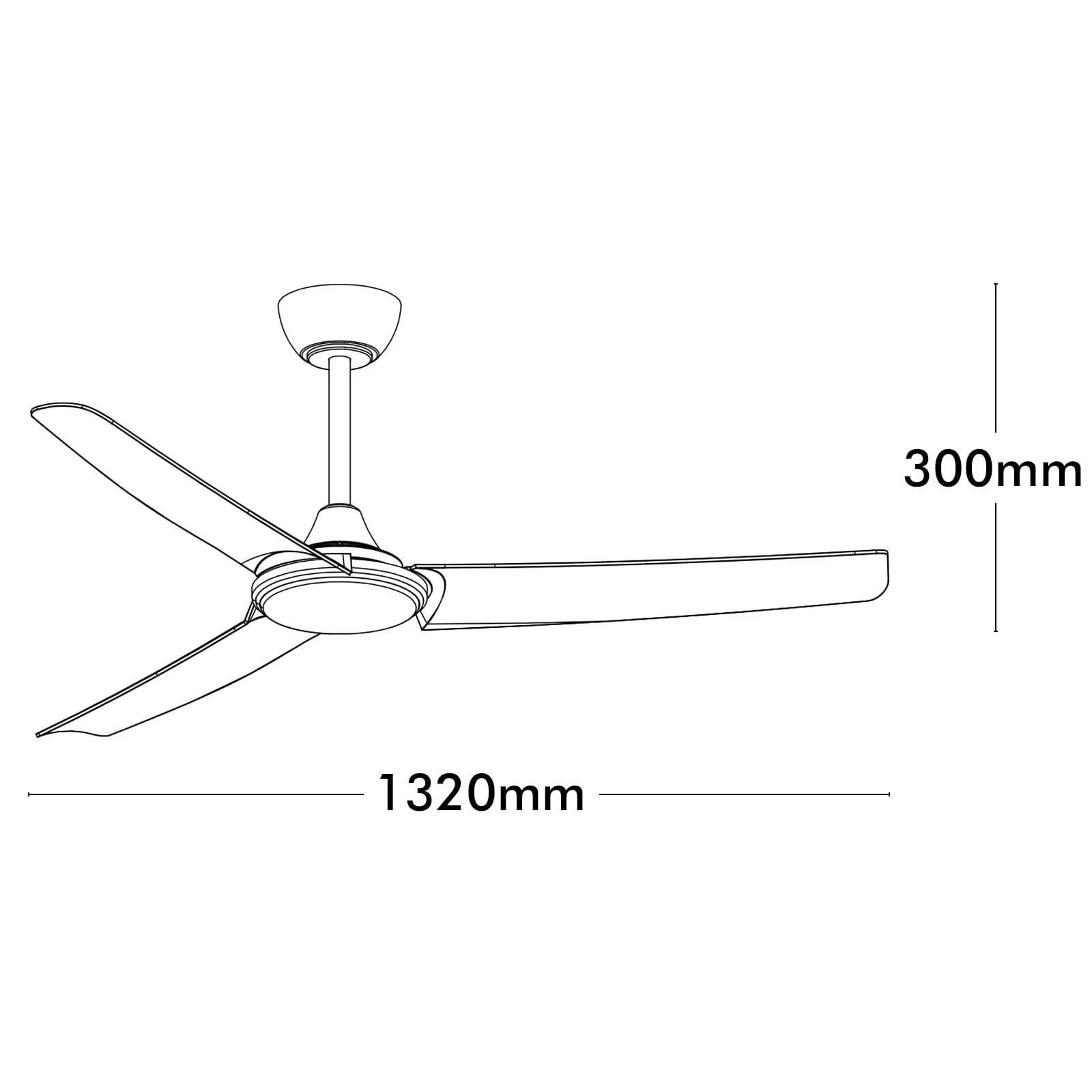 Brilliant Duque Black 132cm DC Ceiling Fan With Remote - Image 7